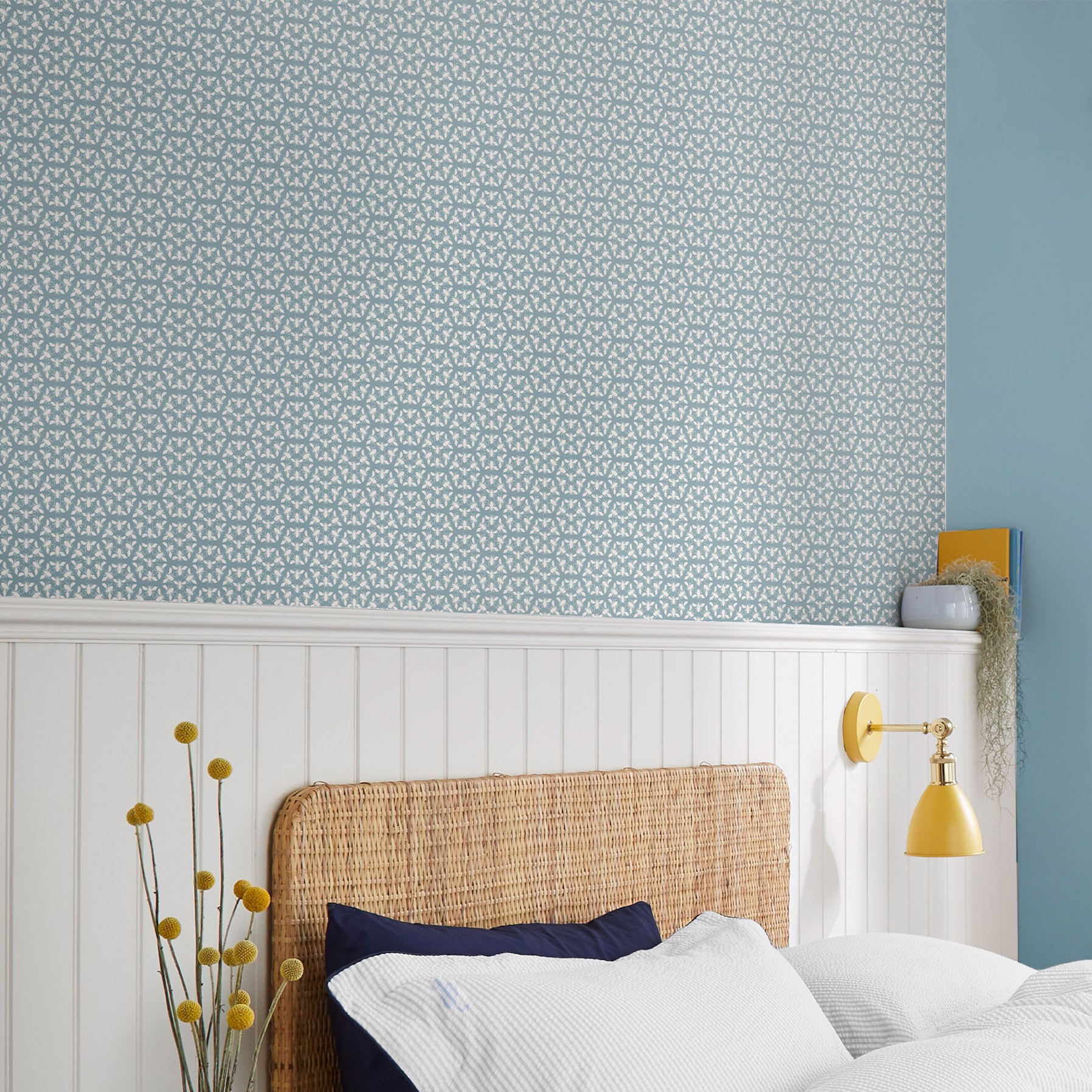 Honeycomb Bee Wallpaper 118576 By Joules In Haze Blue